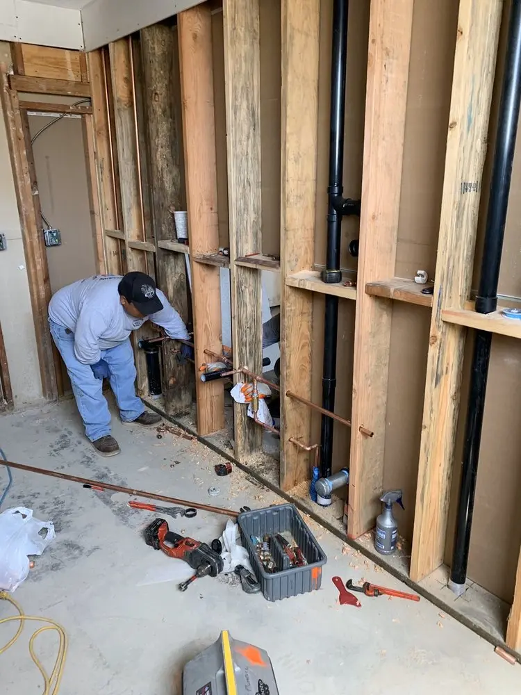 Commercial rough-in plumbing for Trenchless Sewer Repair in Milford Mill